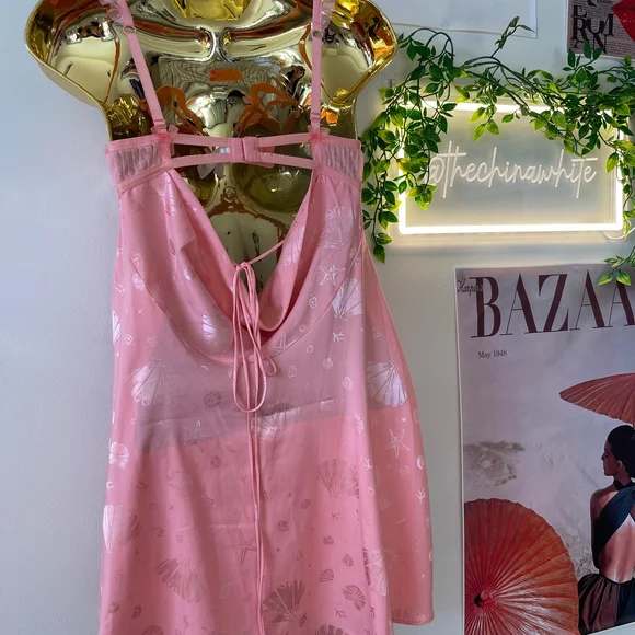 For Love And Lemons Seashell Chemise (PINK) - Picture 5 of 7